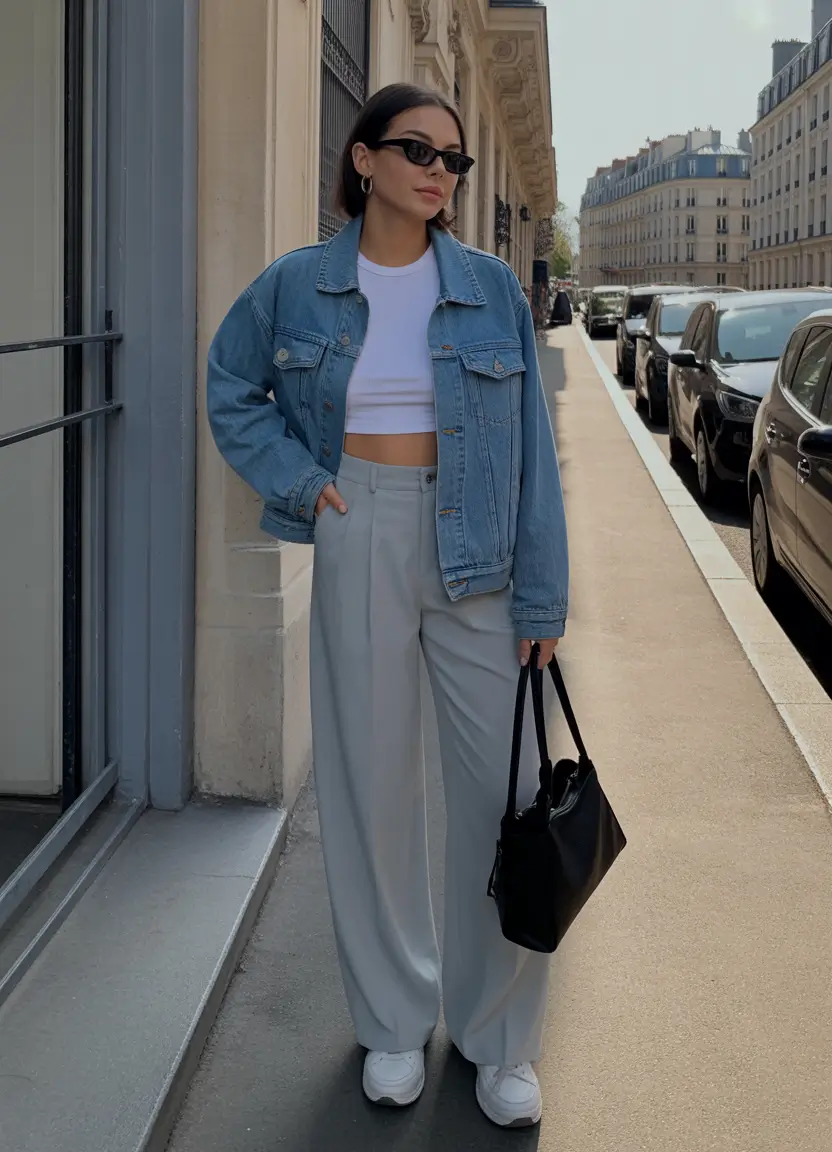 stylish spring fashion outfits 2026 Denim Layers with a Balanced Spring Minimalism