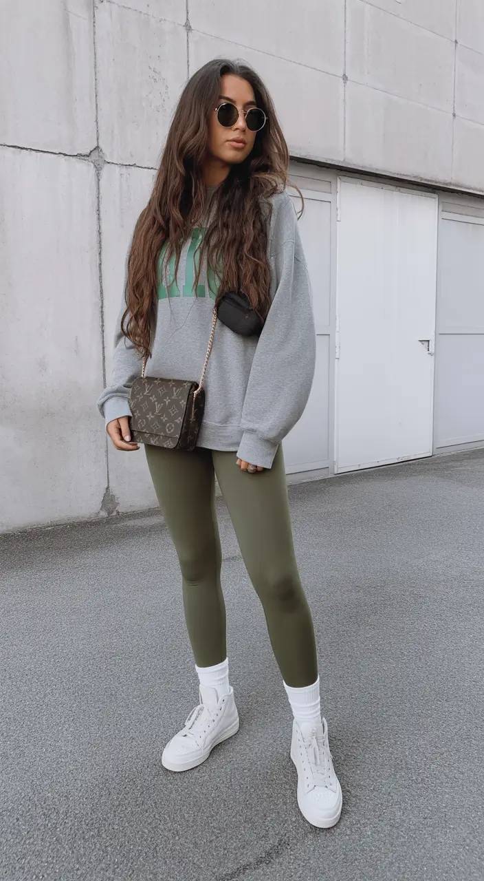 spring athleisure outfits 2026 Fresh Greens With Weekend Ease