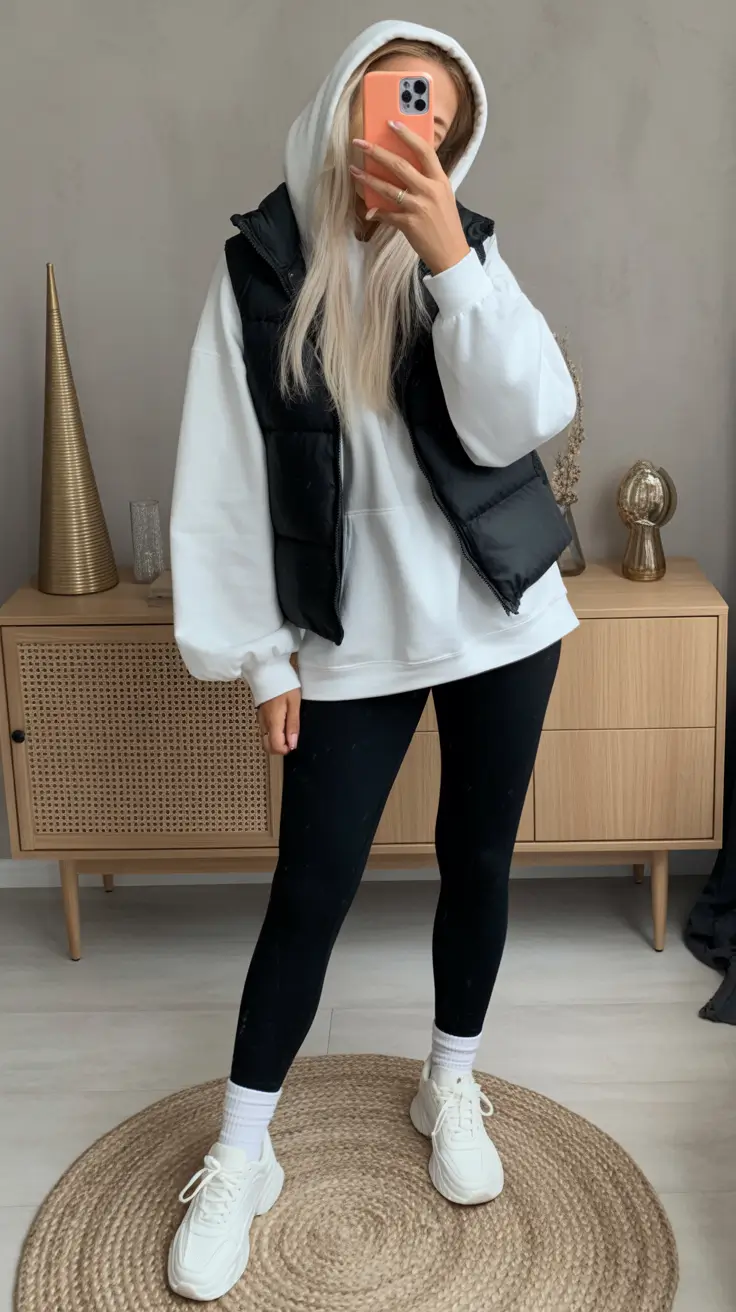 spring athleisure outfits 2026 Layered Street Comfort