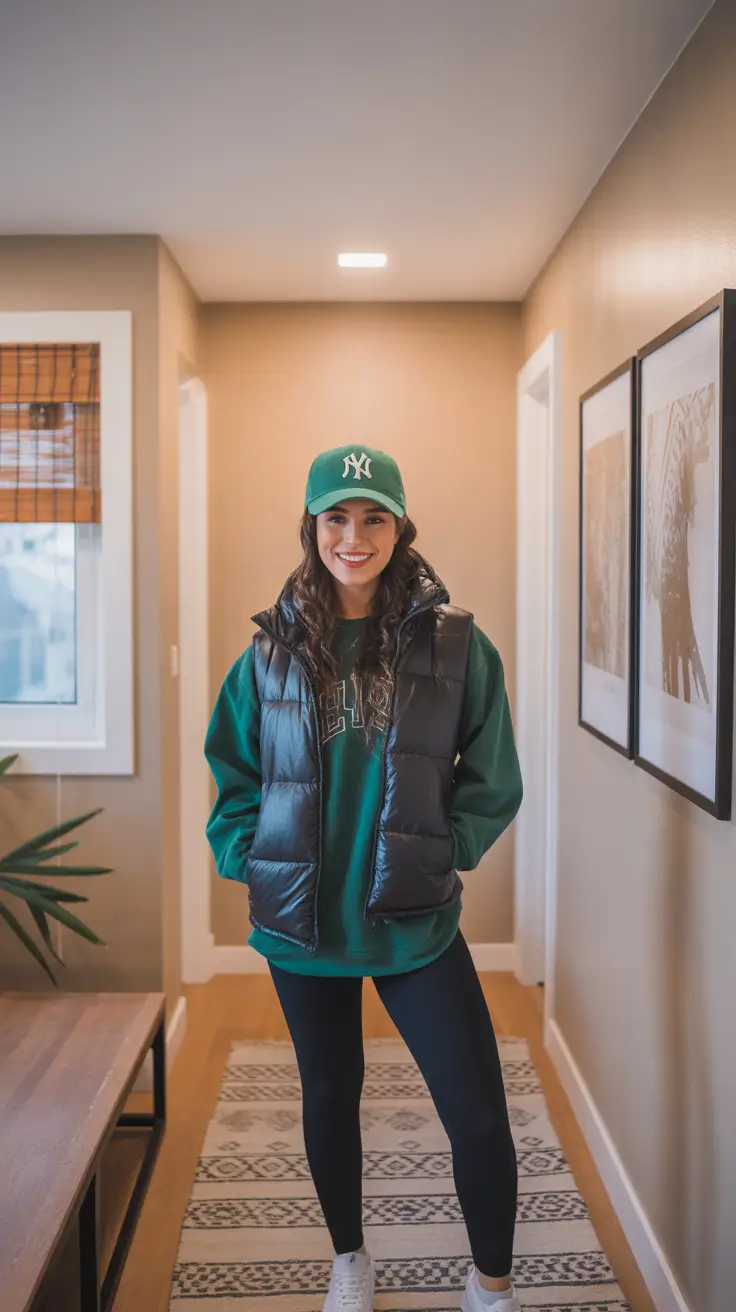 spring athleisure outfits 2026 Sporty City Warmth