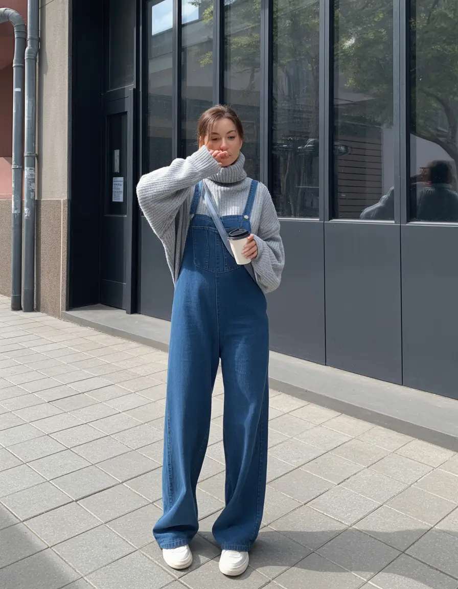 vibrant early spring outfits 2026 The Coziest Denim Layering for Chilly Mornings