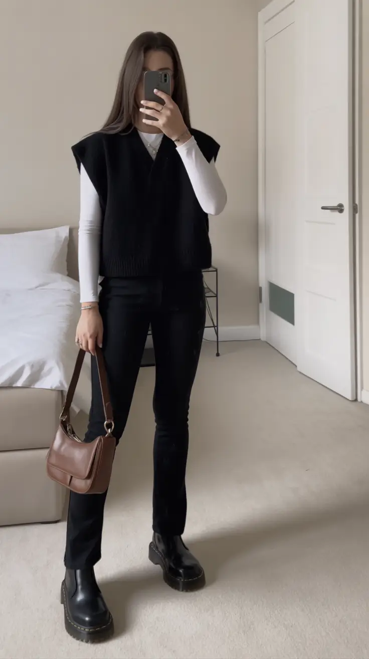 vibrant early spring outfits 2026 Layered Minimalism with a Sharp Edge