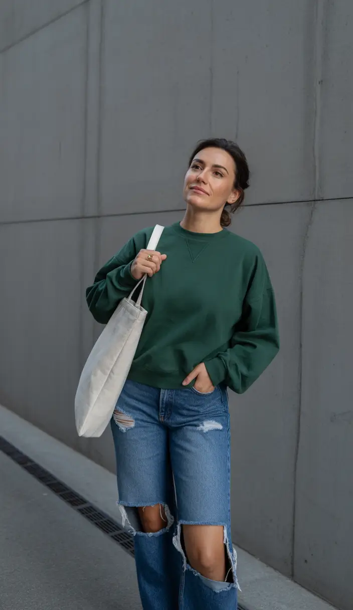 vibrant spring outfits for women over 40 2026 Sporty Greens with a Relaxed Spring Rhythm