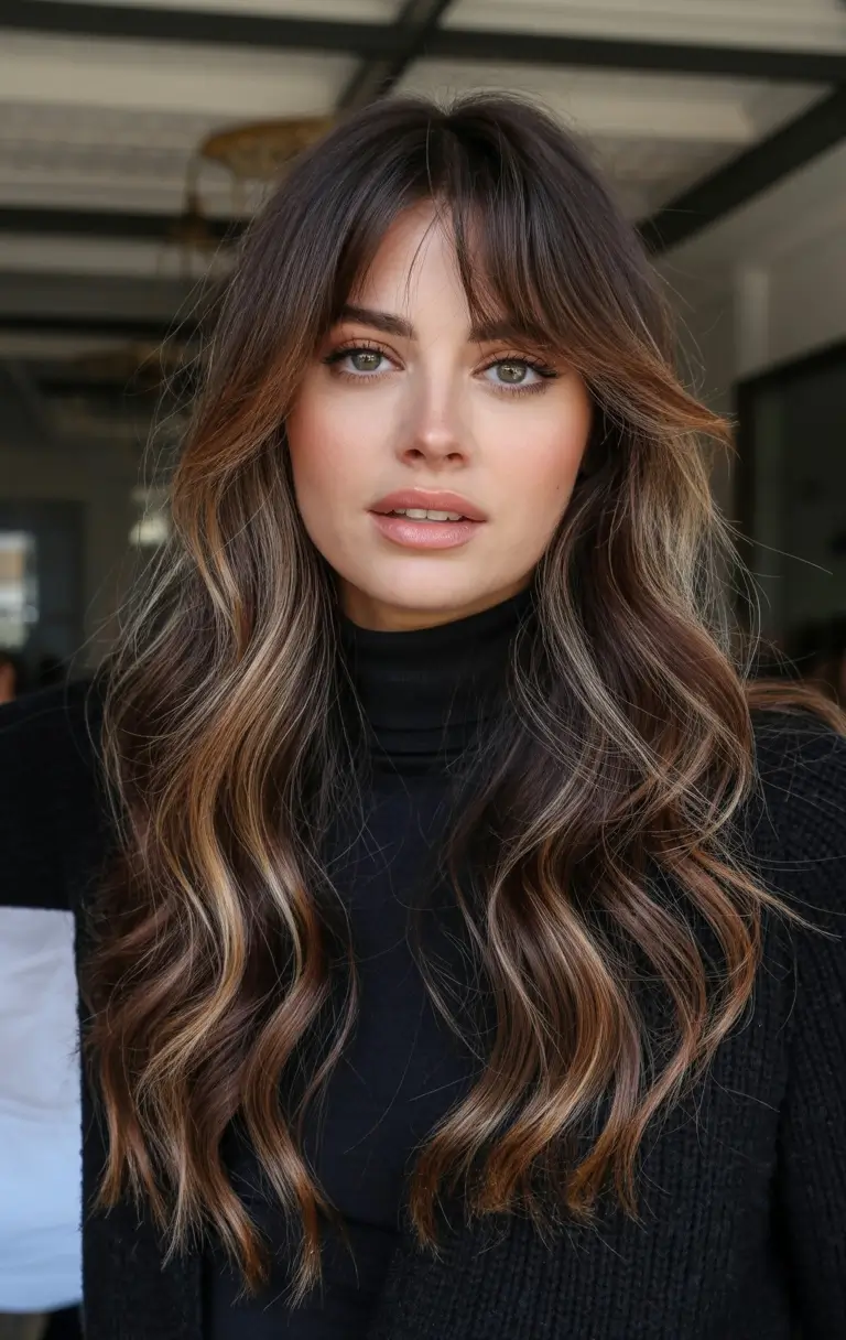 best spring long haircuts trends 2026 Long layered waves with bold face framing highlights