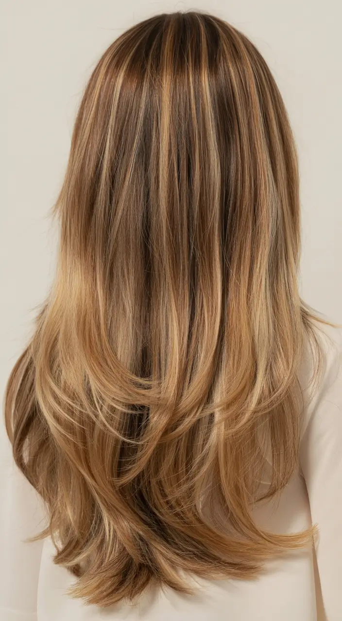 best spring long haircuts trends 2026 Long caramel balayage layers with feathered ends