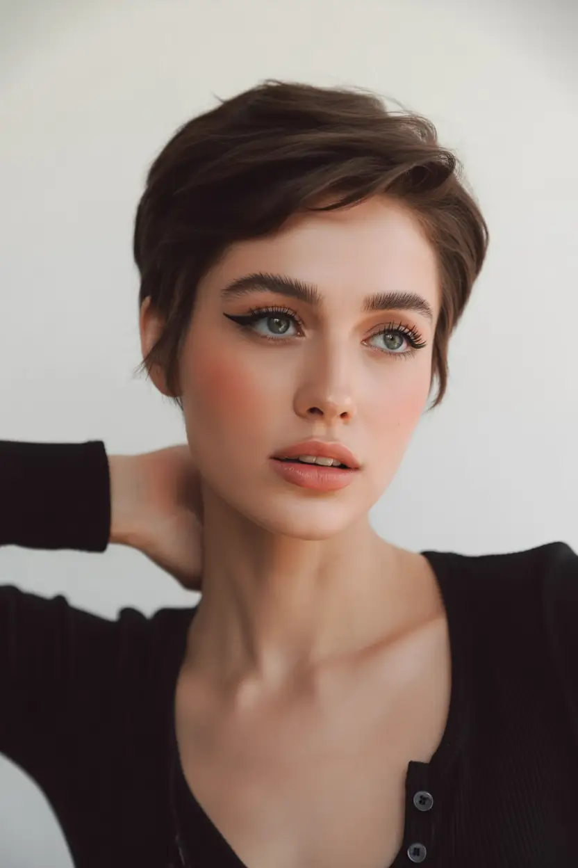 best spring short haircuts ideas 2026 Ultra short soft pixie with natural volume