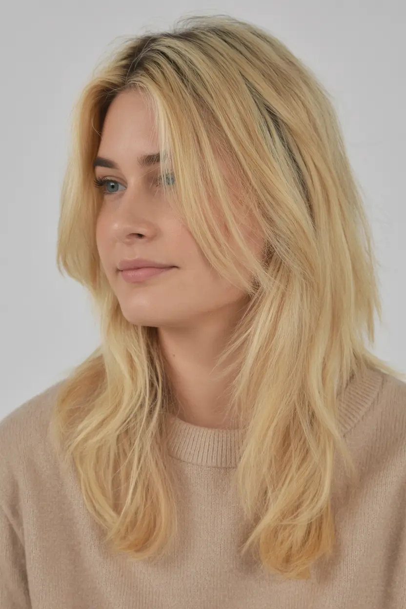 chic spring honey blonde hair color 2026 Airy Layered Honey Blonde