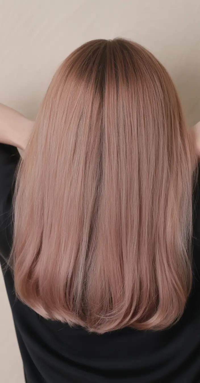 chic spring honey blonde hair color 2026 Muted Rose Honey Blonde