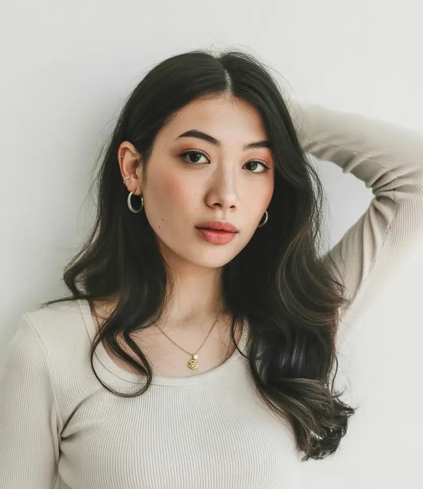 chic spring mom haircuts 2026 Long sleek layers with soft side flow shape