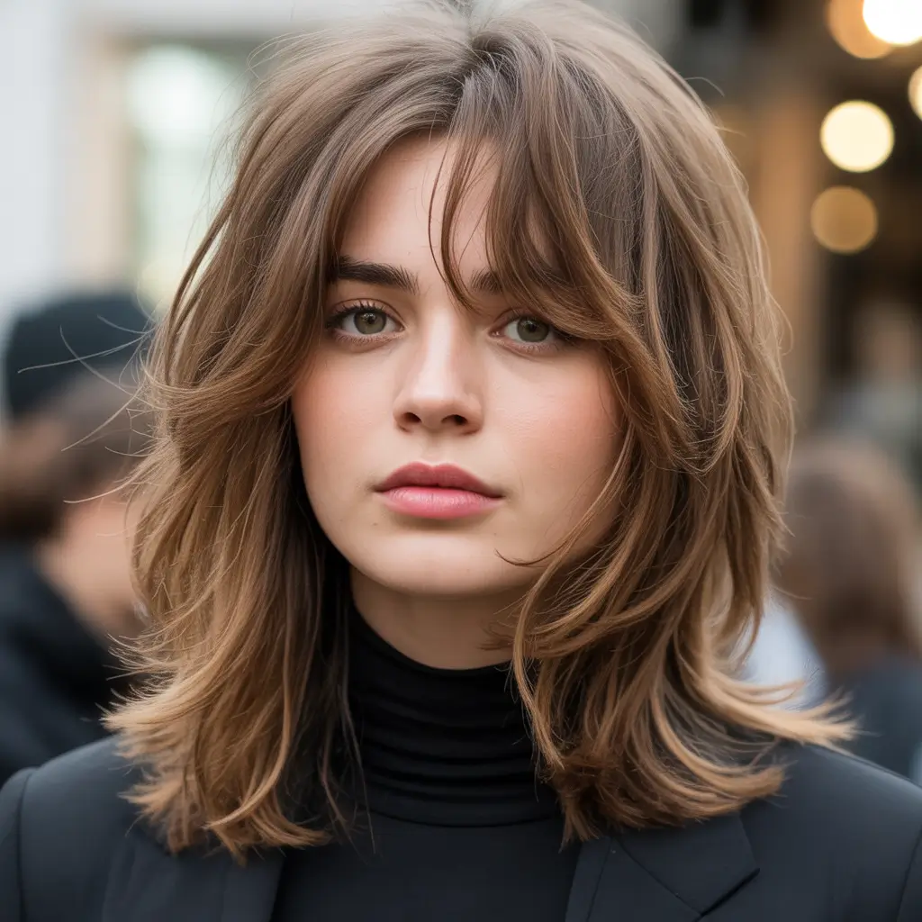 chic spring shag haircuts 2026 Chic Medium Shag With Soft Layers And City Polish