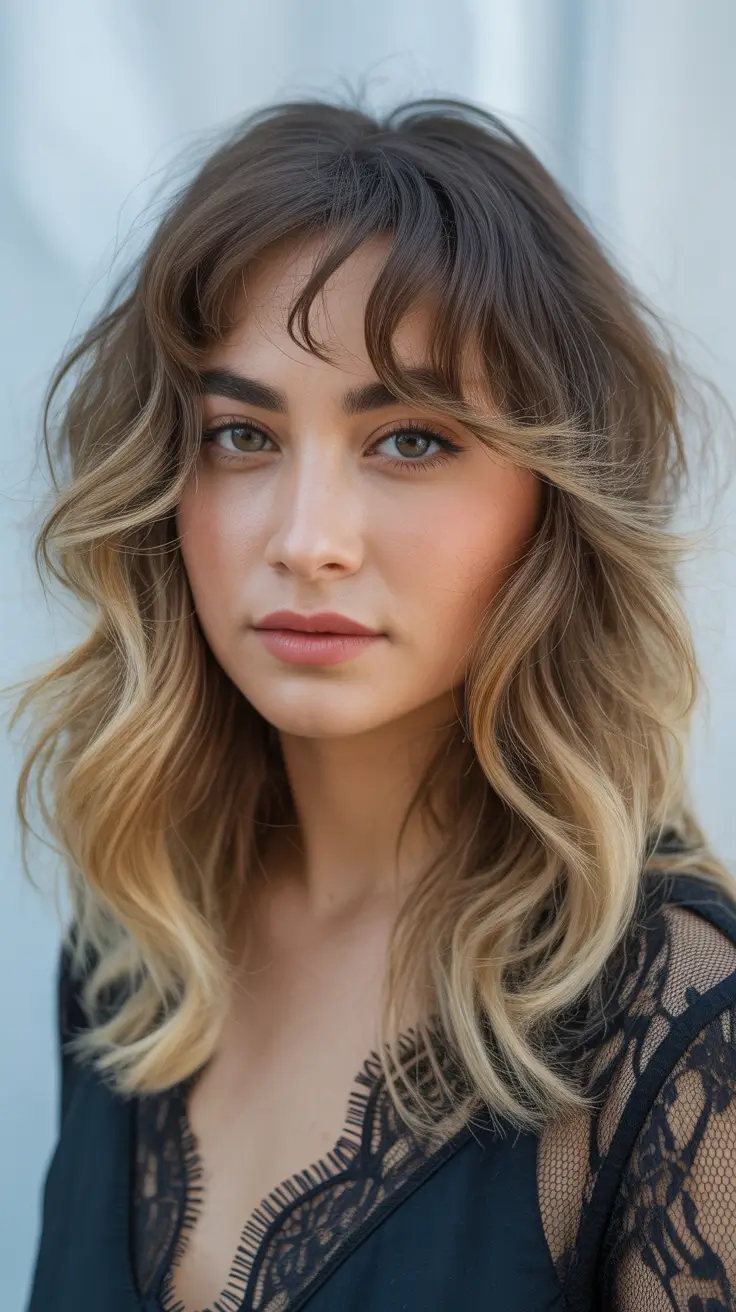 chic spring shag haircuts 2026 Soft Long Wavy Shag With Blonde Dimension And Air Flow