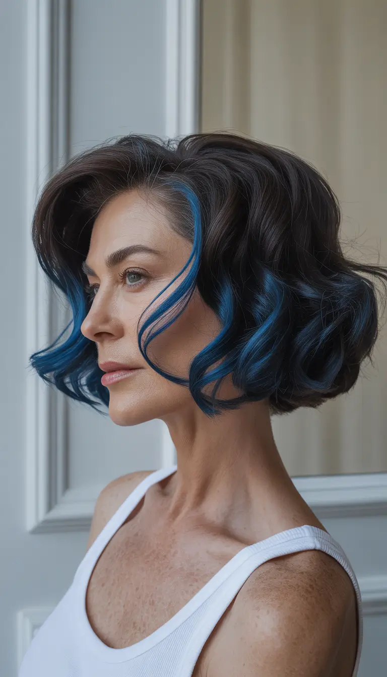 cute spring haircuts for women over 50 2026 Soft Waves with a Bold Spring Accent