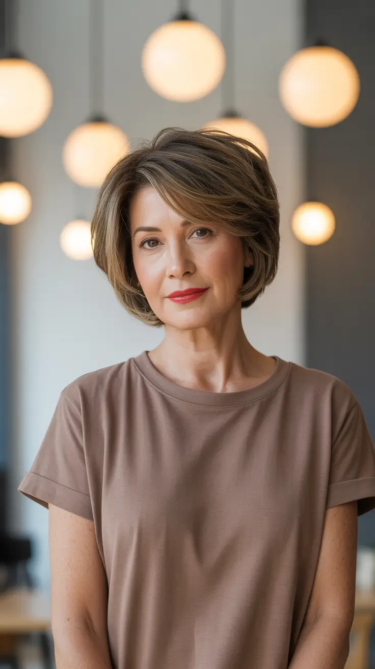 cute spring haircuts for women over 50 2026 Light and Airy Graduated Volume