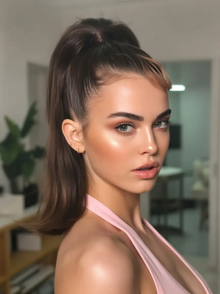 effortless spring half up half down hairstyle 2026 High Lift Half Up for Short and Medium Cuts