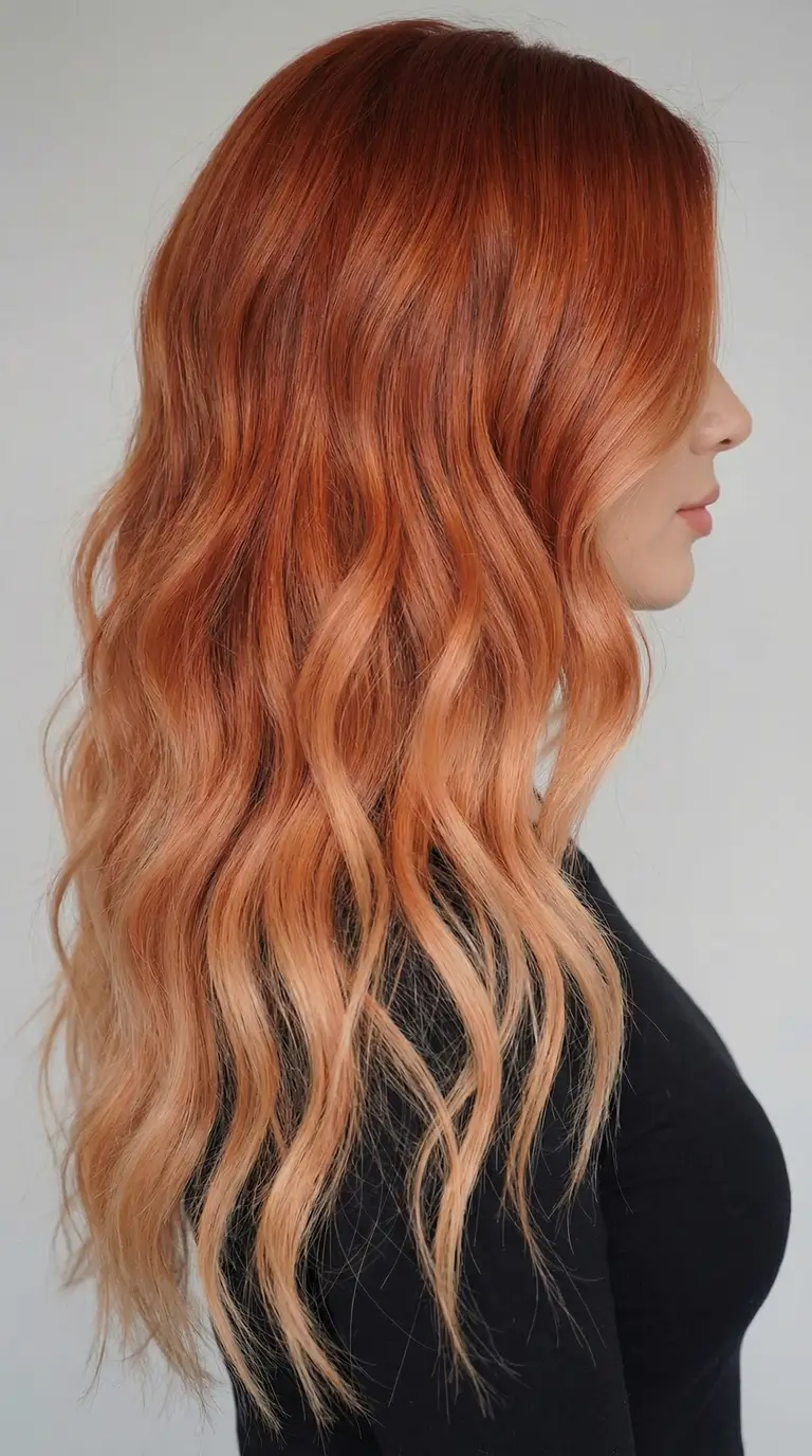 latest spring hair trends 2026 Apricot Copper Flow for a Bright Spring Shift