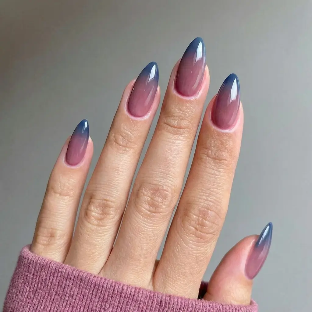 March Nails Color - Spring Ideas 2026 Smoky Mauve to Midnight Fade for Moody Spring Elegance