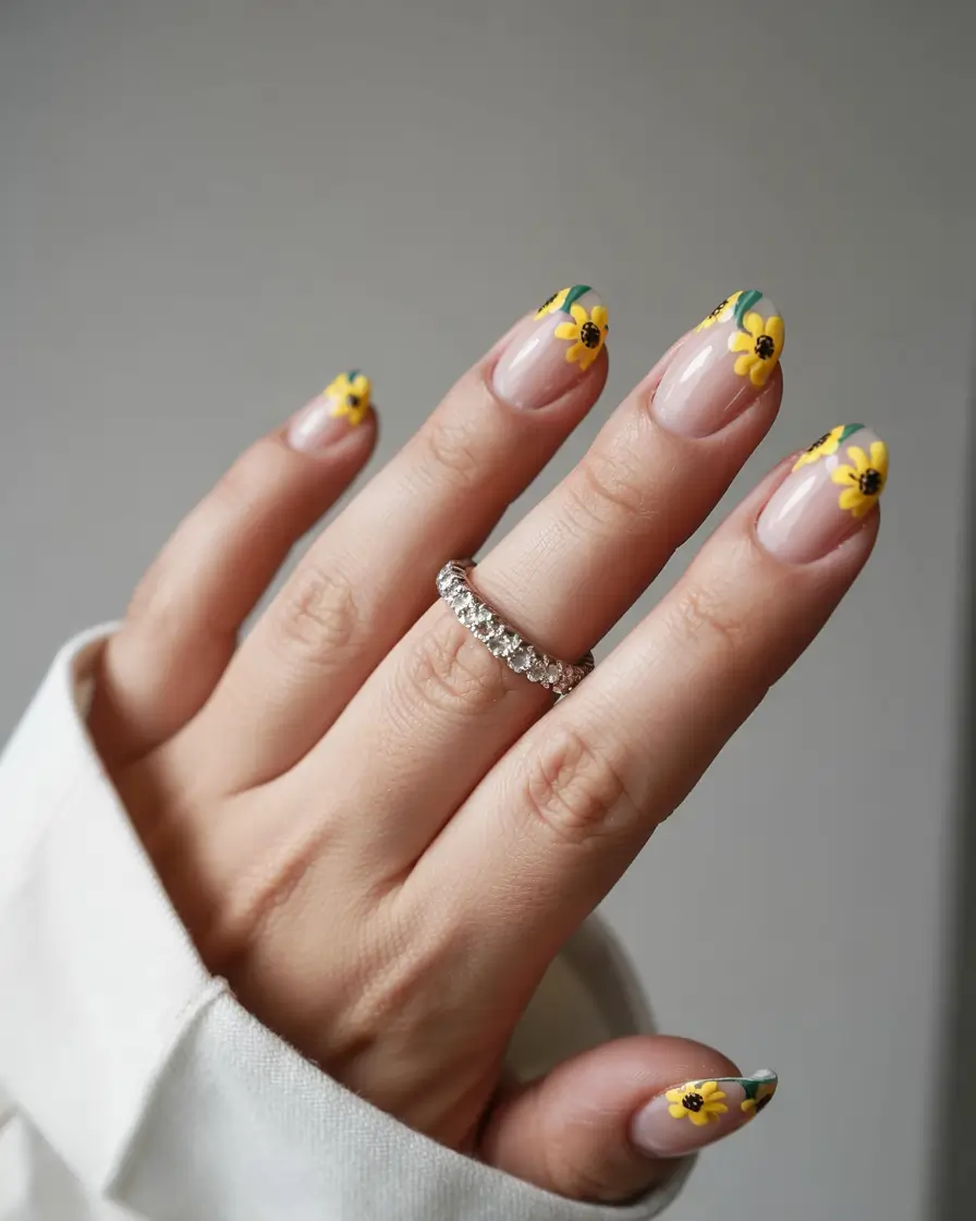 March Nails design - Spring Ideas 2026 Sunny Floral Tips Bringing March to Life