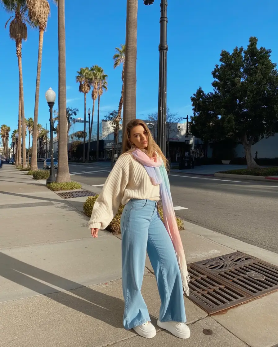 minimalist spring jeans outfit 2026 Soft Breeze Comfort