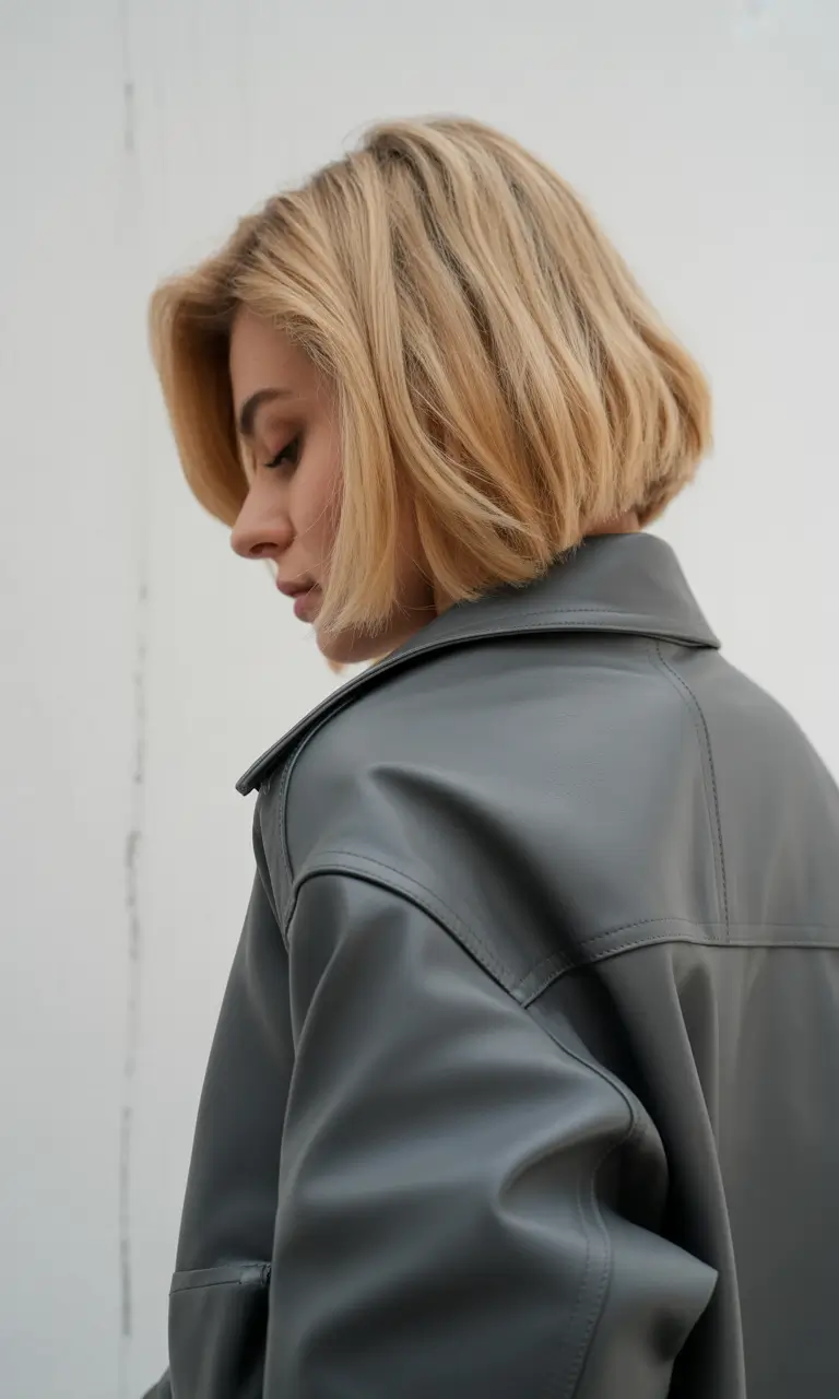 modern spring mid length haircuts 2026 Soft Precision Blonde Mid Length Spring Bob