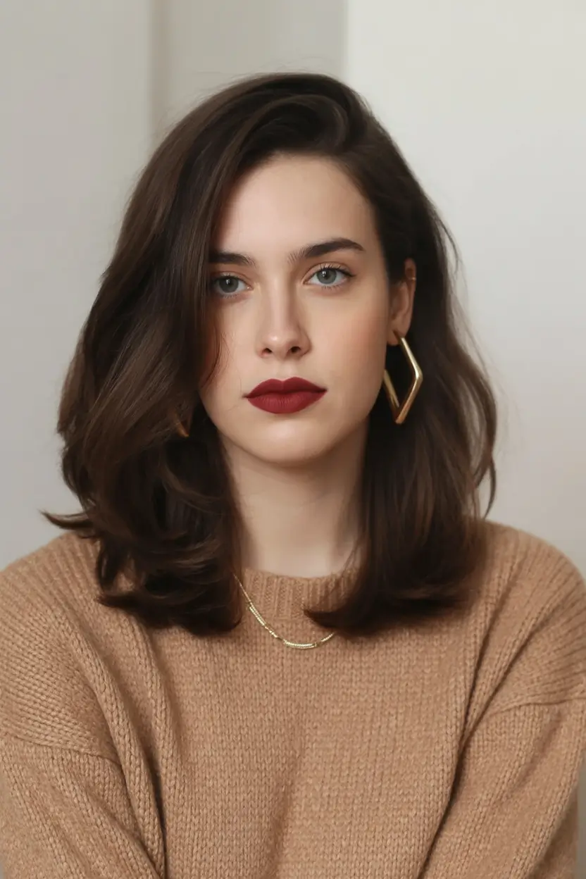 modern spring mid length haircuts 2026 Airy Layered Mid Length Haircut With Natural Volume