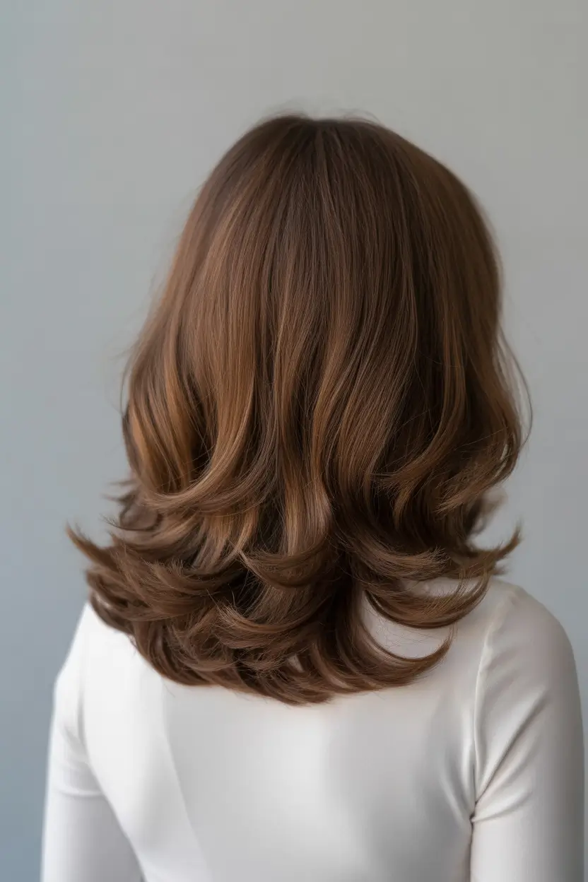 modern spring mid length haircuts 2026 Rounded Layered Mid Length Haircut With Bounce