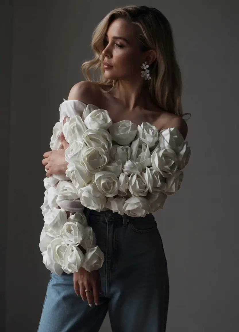 modern spring wedding guest outfit 2026 Modern Floral Sculpting with Artistic Flair