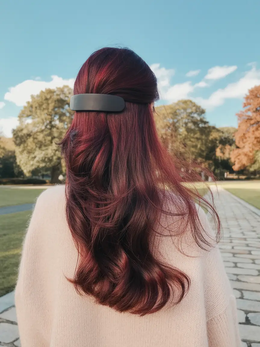 natural spring brunette hair color 2026 Soft Copper Brunette Glow