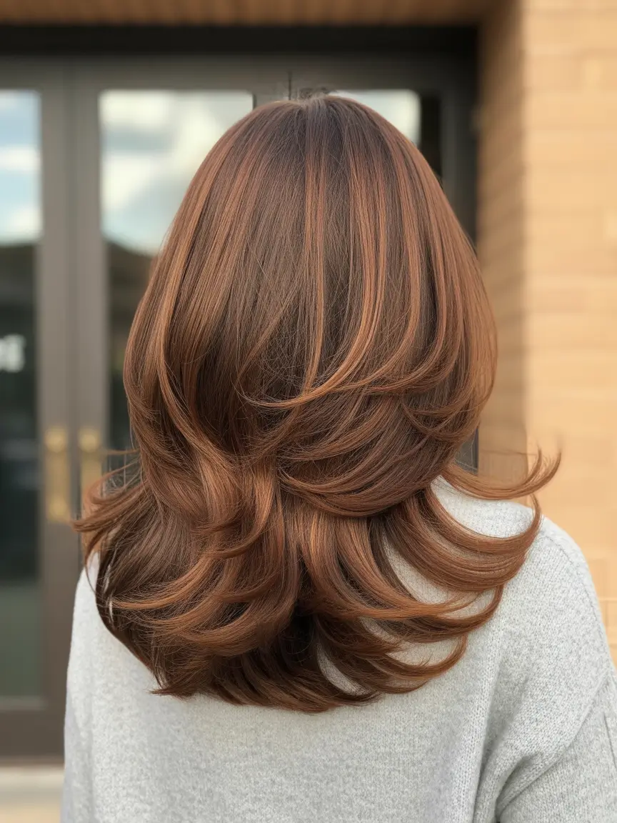 natural spring brunette hair color 2026 Caramel Layers