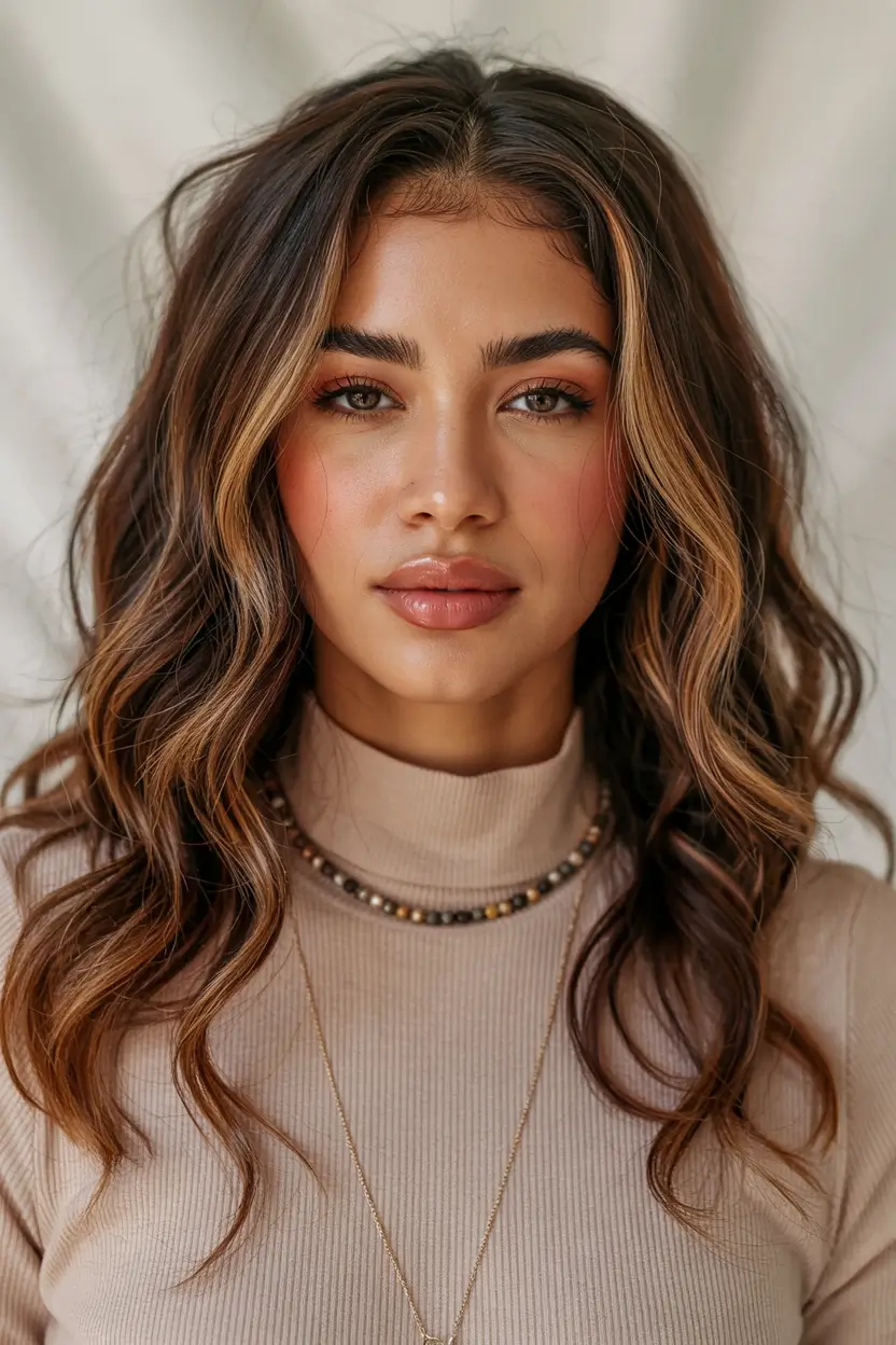 natural spring hair color for brown skin 2026 Soft Golden Bronde With Delicate Spring Warmth