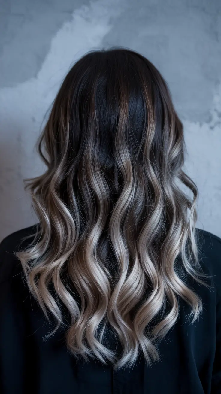 natural spring hair color for brown skin 2026 High Contrast Blonde Melt With Wavy Dimension