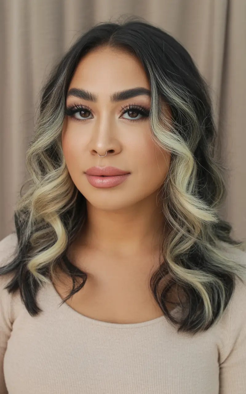 natural spring hair color for tan skin 2026 Soft Vanilla Money Piece Texture