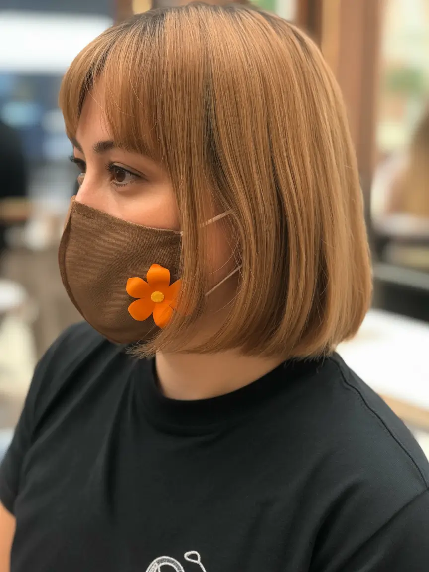 natural spring hair color for tan skin 2026 Honey Beige Short Bob