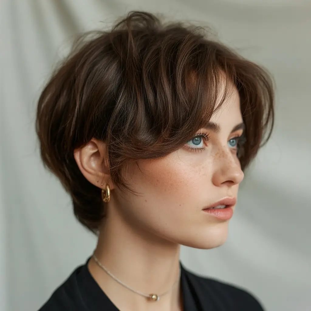 playful spring pixie haircuts 2026 Cinnamon Whip Pixie With Airy Volume