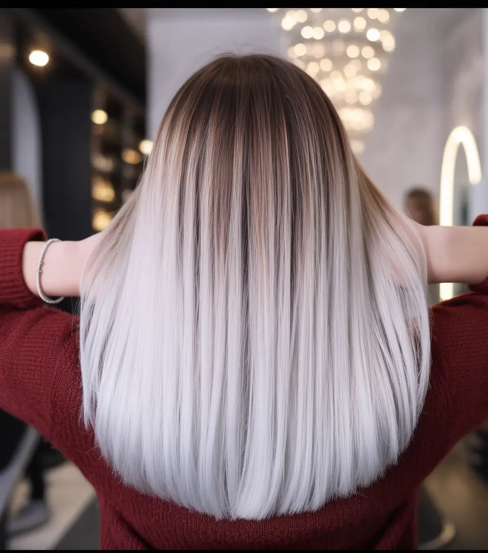 popular spring blonde hair color shades 2026 Soft Melted Platinum for a Light Spring Transition