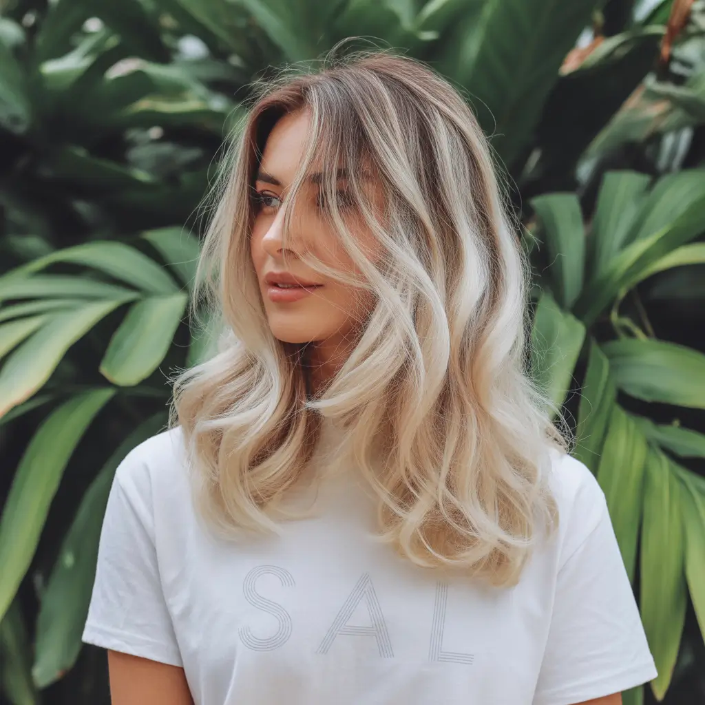 popular spring blonde hair color shades 2026 Bright Neutral Blonde with Soft Face Framing for Spring