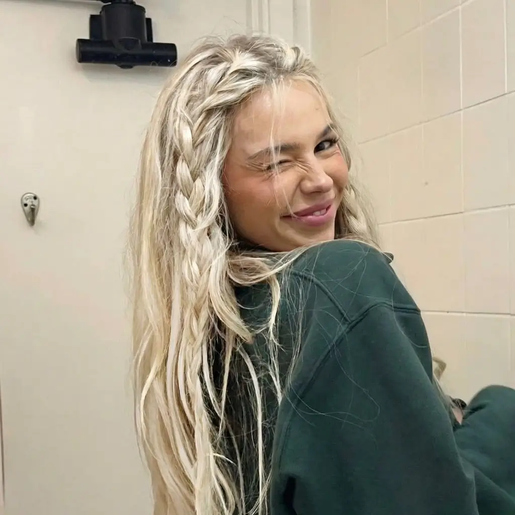 quick spring hairstyles 2026 Loose Braided Fringe Style With Playful Texture