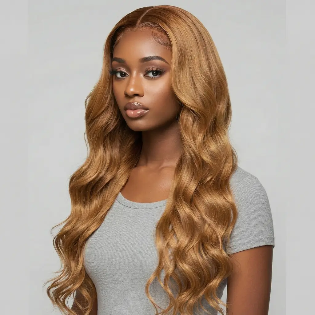 sophisticated spring hair color for dark skin 2026 Golden Toffee Lengths with Sleek Shine
