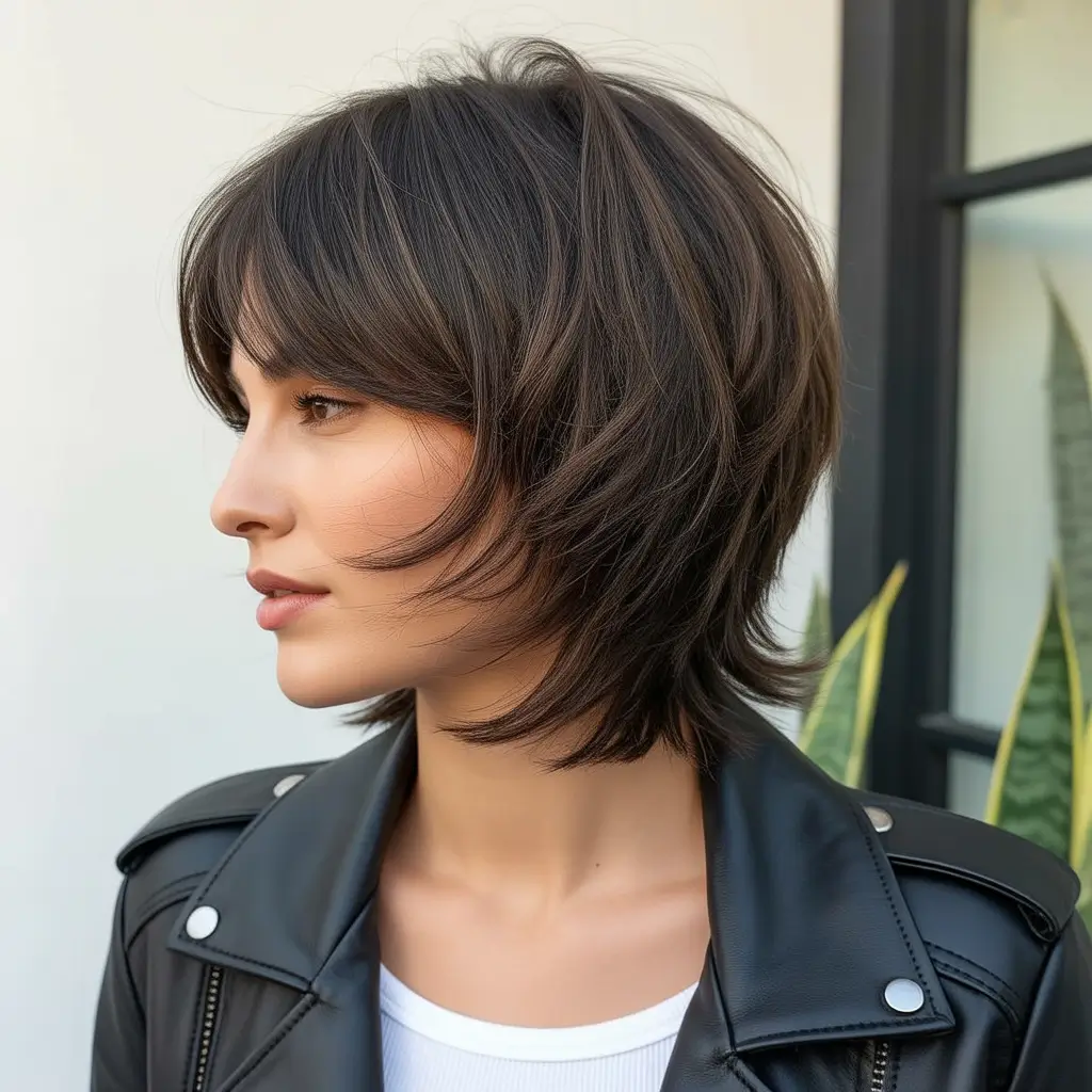 stylish spring butterfly haircuts 2026 Short Butterfly Cut with Edgy Curtain Fringe
