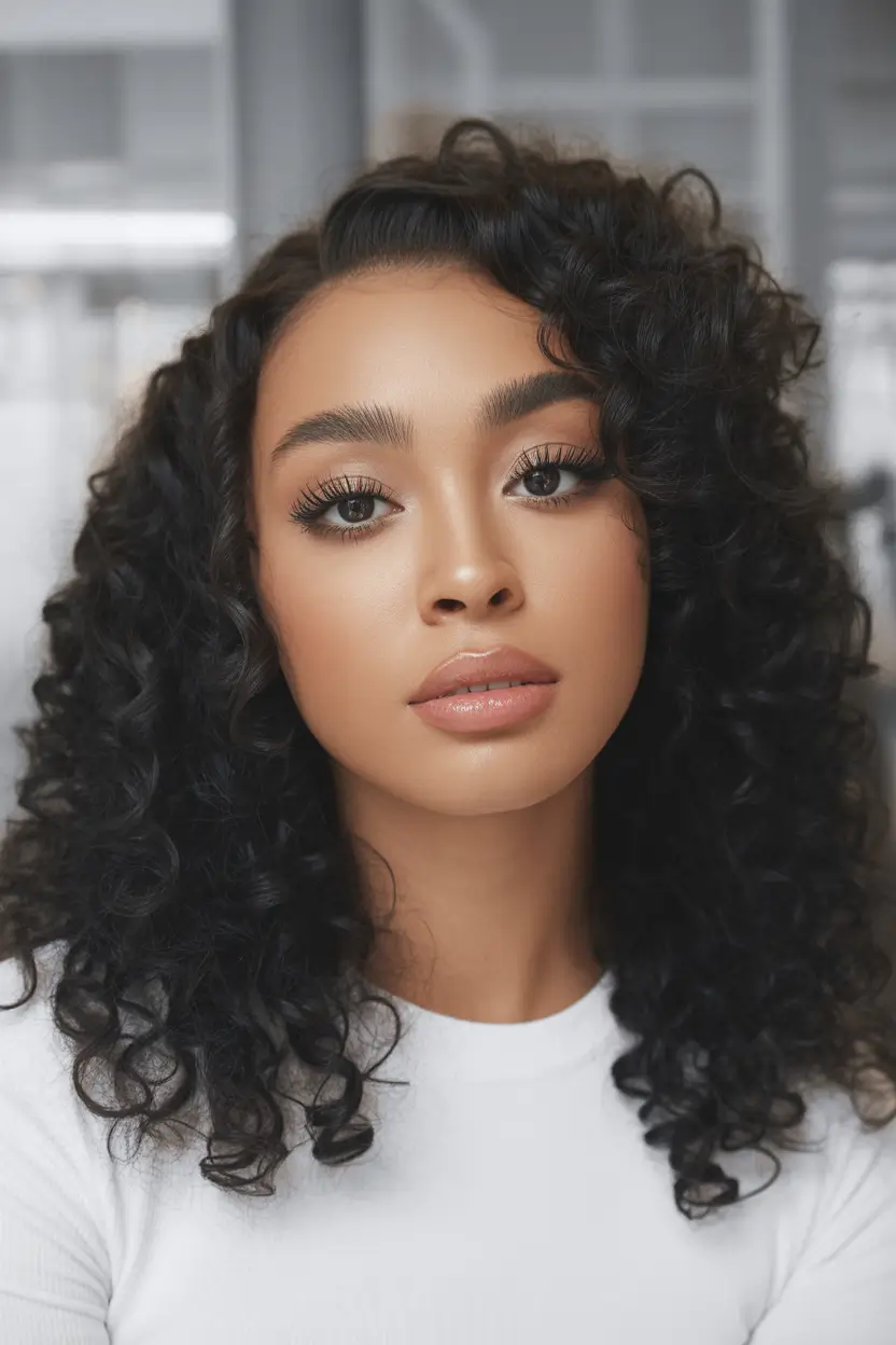stylish spring hairstyle for black women 2026 Defined Natural Curls with Soft Volume