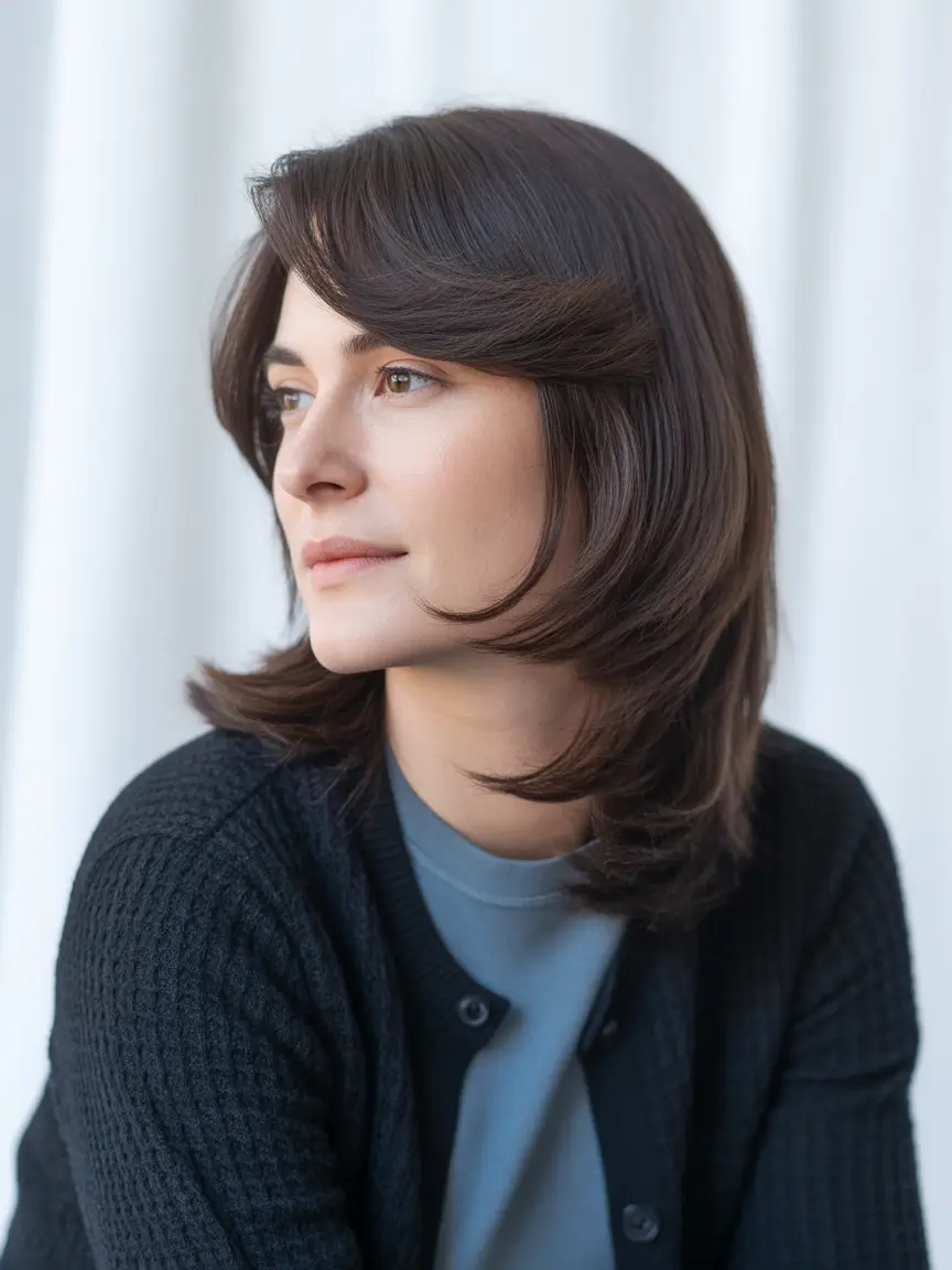 trending spring haircuts 2026 Shoulder length layered haircut