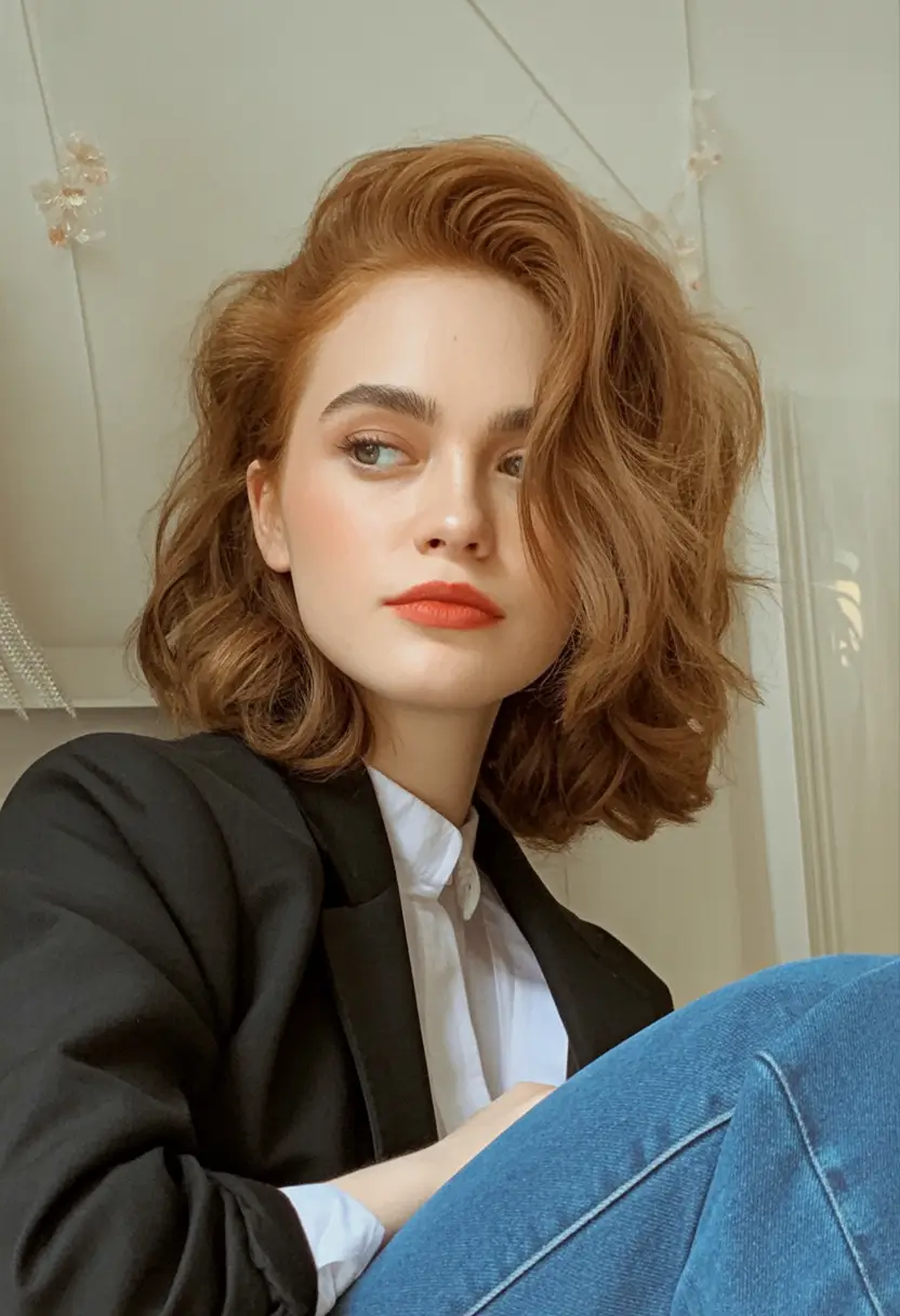 trending spring haircuts 2026 Medium side swept haircut