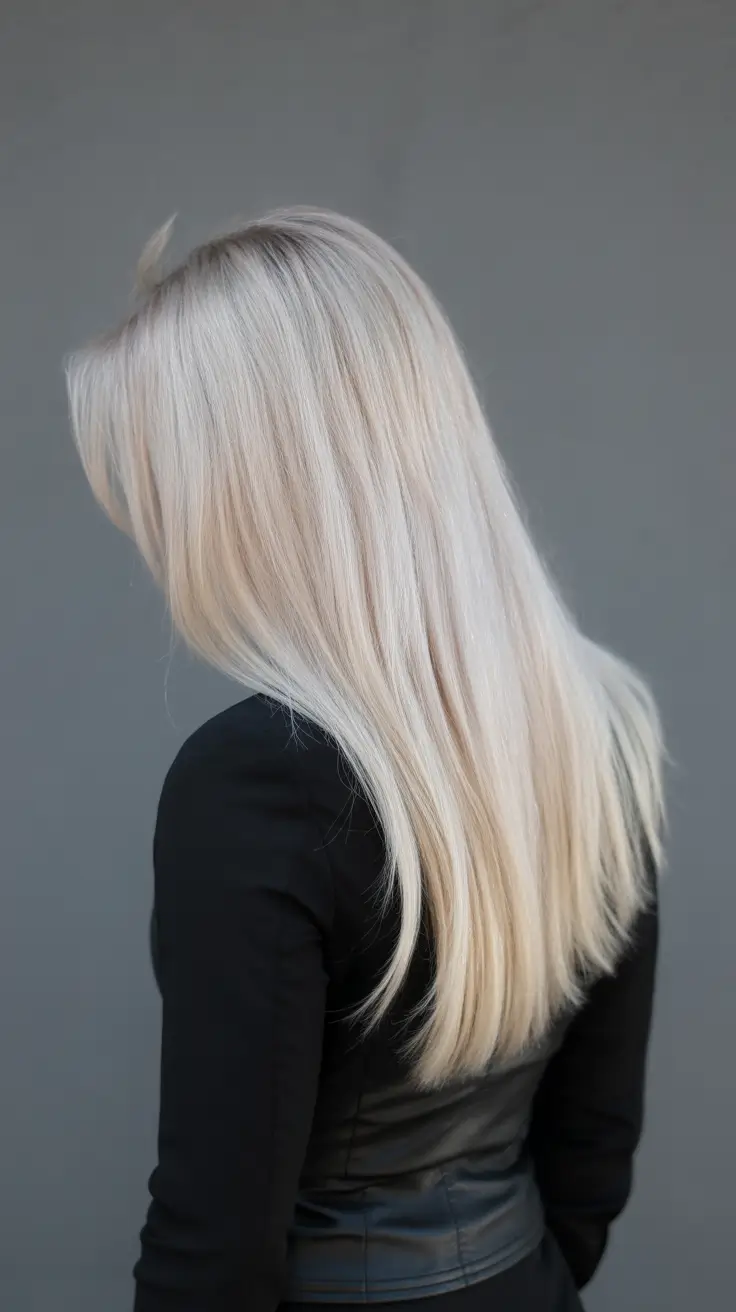 trendy spring hair color light skin 2026 Cool Pearl Blonde for a Clean Spring Minimalist Mood