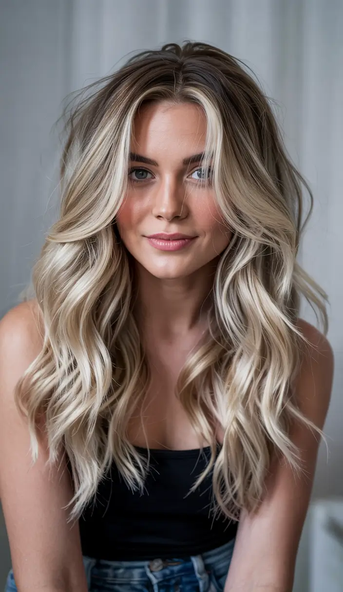 trendy spring hair color light skin 2026 Vanilla Ribbon Blonde With Soft Face Framing Glow