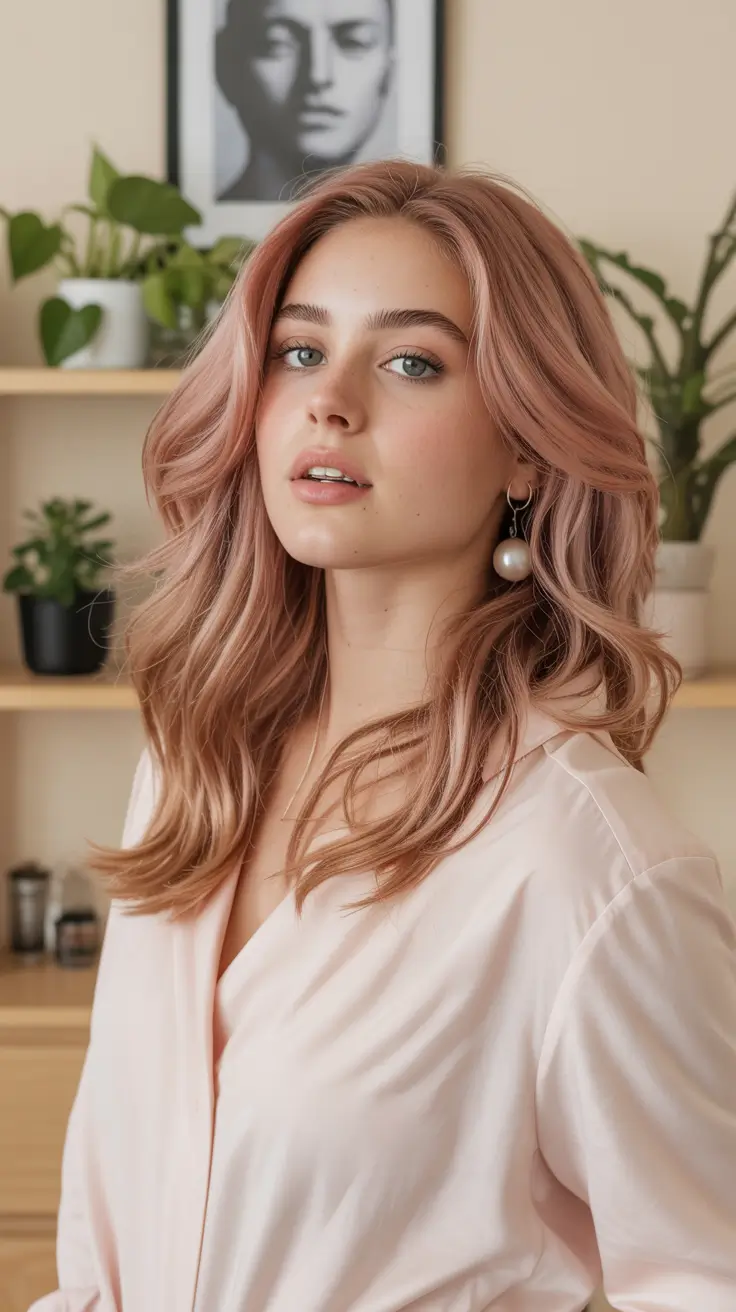 vibrant spring hair color ideas 2026 to look younger Blush Peach Waves for Romantic Spring Reinvention