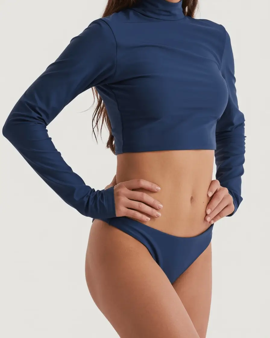 best cute summer swimsuits outfits ideas 2026 Long Sleeve Swim Set That Feels Fresh