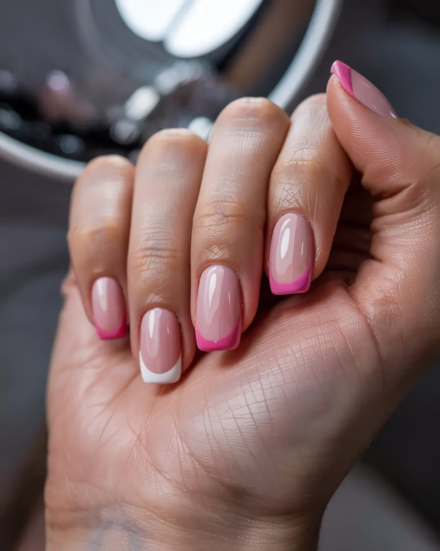 best summer nail inspo 2026 pink french tip nails