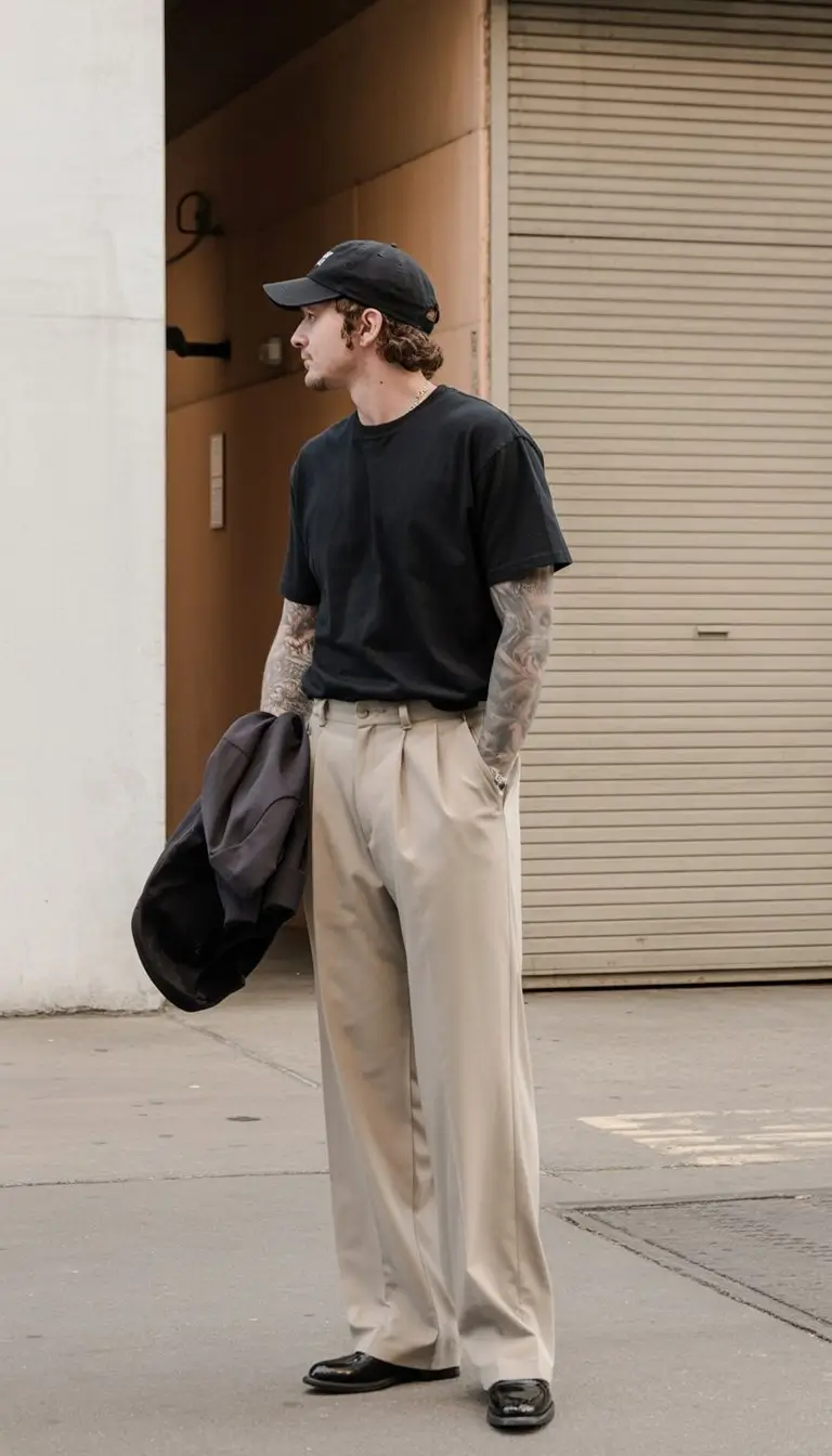 casual summer outfits men 2026 Relaxed tailoring meets everyday street energy