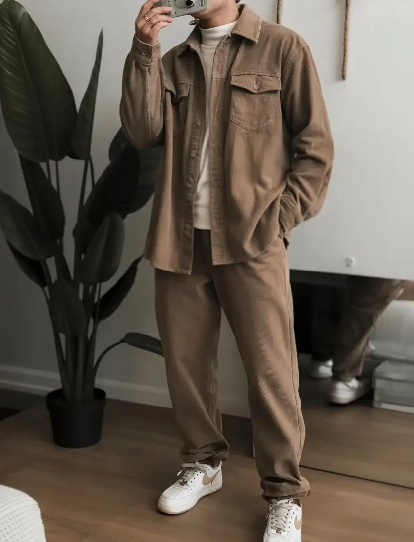 casual summer outfits men 2026 Soft neutral layering with relaxed tailoring feel