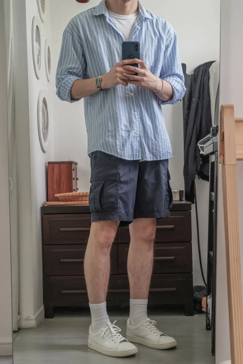 casual summer outfits men 2026 Laid back layers with everyday functionality