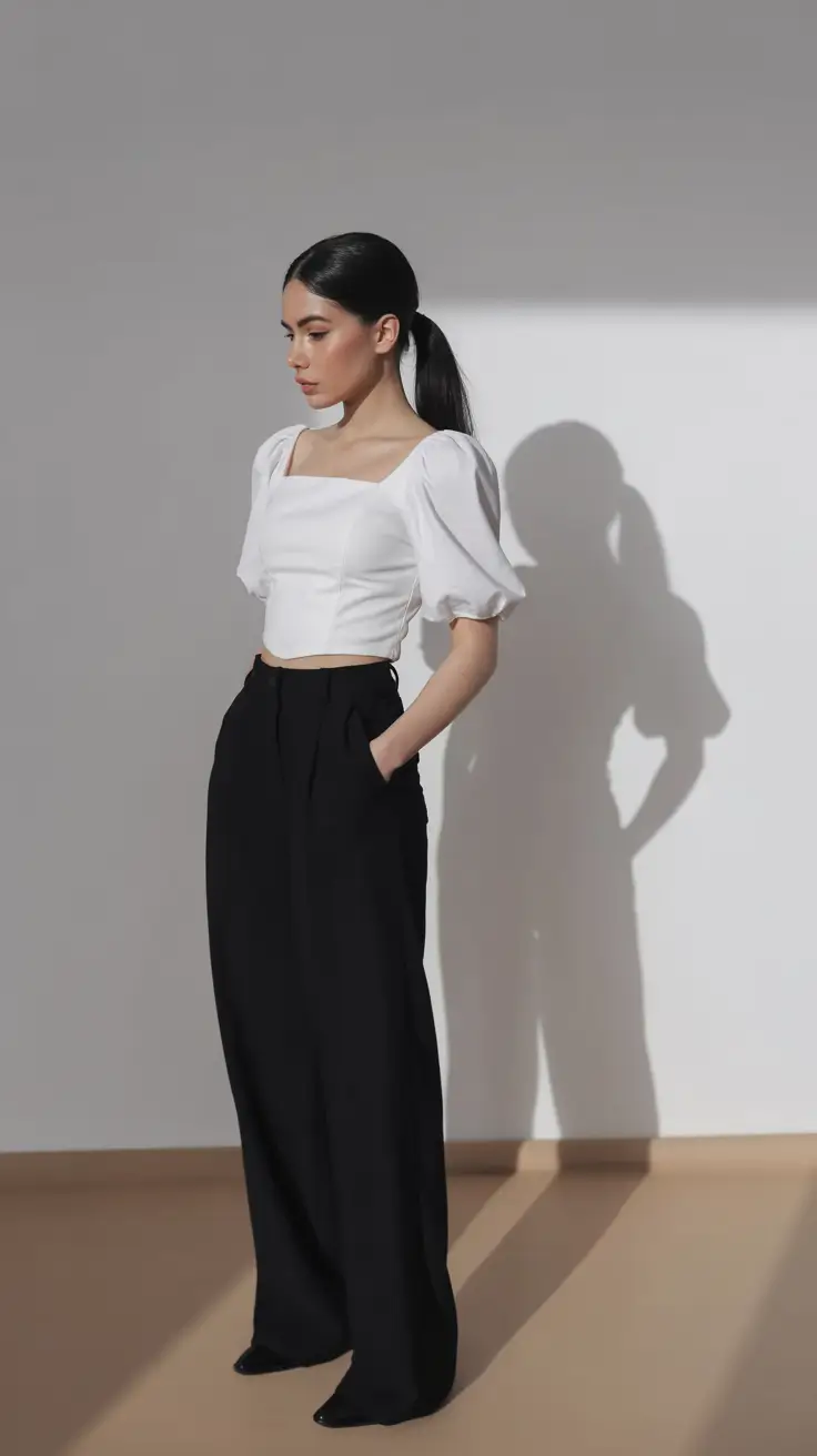 graduation look ideas 2026 Minimal Black and White Look That Feels Effortlessly Modern
